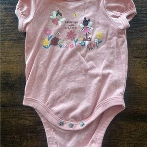 Garanimals Pink Nature Print Bodysuit